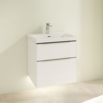 Villeroy and Boch Subway 3.0 600mm Vanity Unit with 2 Drawers and LED Lighting