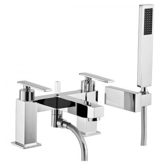 Abode Marino Deck Mounted Bath Shower Mixer with Shower Handset in Chrome