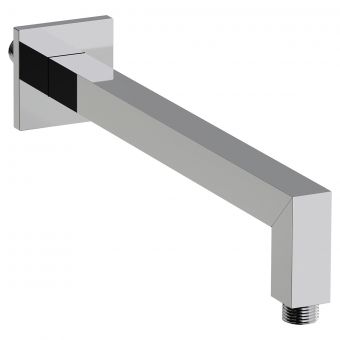 Abode Wall Mounted Rectangular Shower Arm in Chrome