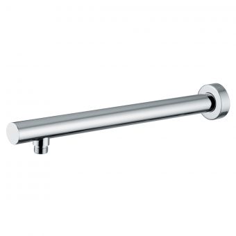 Abode Minimal Wall-Mounted Circular Shower Arm in Chrome