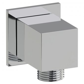 Abode Square Shower Wall Outlet in Chrome