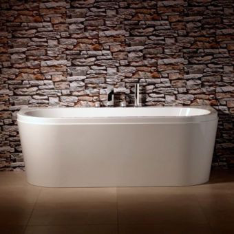 Carron Halycon D shaped Front Bath Panel - White