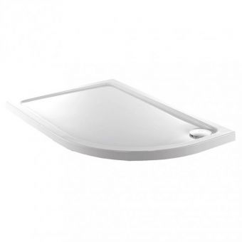 JT40 Fusion Low Profile Offset Quadrant Shower Tray with Antislip - 1200 x 800mm Right Hand
