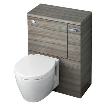 Ideal Standard Concept Space WC Unit With Right Hand Storage Cupboard - Elm