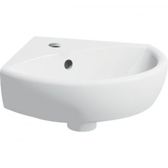 Geberit Selnova Corner 45cm Handrinse Washbasin in White - 501445007