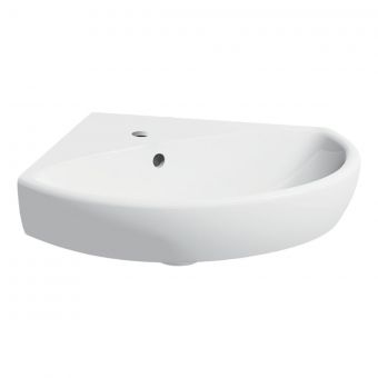 Geberit Selnova 60cm Corner Washbasin in White - 501050007