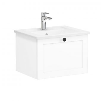 VitrA Root Classic Washbasin Unit with Drawer in Matt White (60cm)