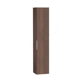 VitrA Ecora Tall Bathroom Cupboard - Right Hand Oak