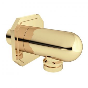 Crosswater Belgravia Wall Outlet in Unlacquered Brushed Brass - BL963Q