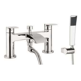 Crosswater Flow Bath Shower Mixer with Shower Kit in Chrome - MBFW422D