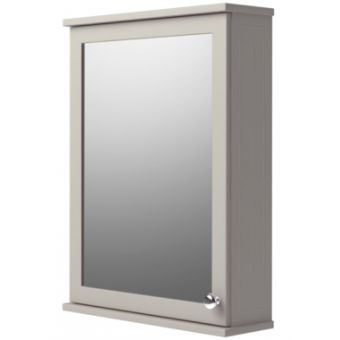 Origins Classic Single Door Mirror Cabinet - 525 x 696 x 150 - Right Hand - Graphite