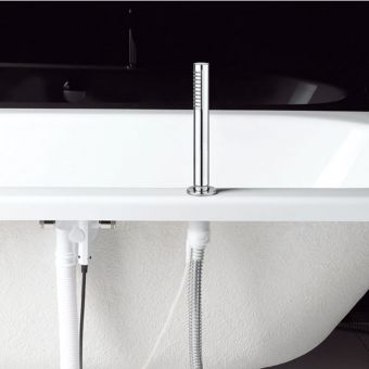 Crosswater Follow Me Round Bath Mounted Shower Handset in Chrome - SK812C