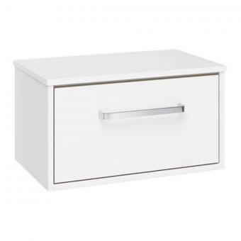 Crosswater Arena 600 Console Unit with Worktop in Pure White Gloss
