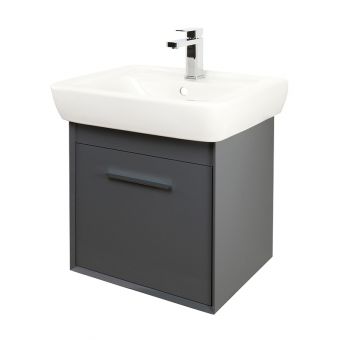 Abacus Simple Wall-hung 1 Drawer Vanity Unit - Anthracite