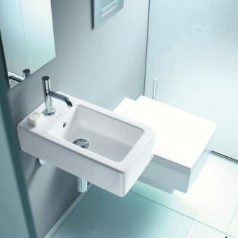 Duravit Vero Hand-rinse Basin with 1 Tap Hole and Overflow - 250 x 450mm