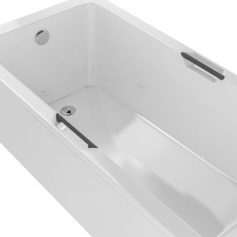UK Bathrooms Essentials Aldan Bath Grips in Matt Anthracite