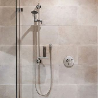 Triton Elina Built-In Concentric Type 3 TMV Mixer Shower with Grab Shower Kit in Chrome - ELICMINCBT