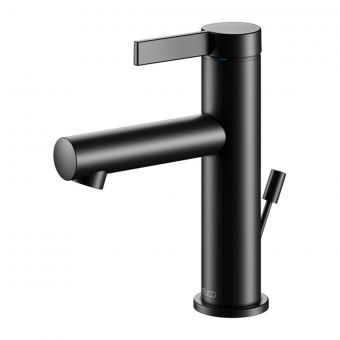 Keuco IXMO Pure Single Lever Basin Mixer 100 with Pop-Up Waste in Matt Black - 59502371000