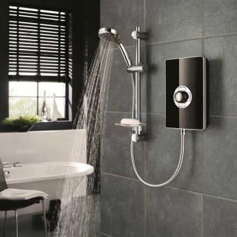 Triton Aspirante 8.5kW Electric Shower in Gloss Black - ASP08GSBLK