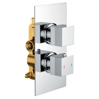 Origins Concealed Thermostatic Square Shower Valve with 1 Outlet