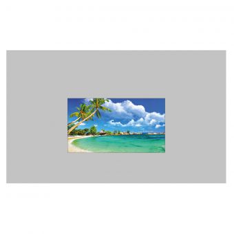 Aquavision Alpha 22" Complete Splashback TV 1100 x 670 with Steel Coloured Glass - AL-22SB11067SG