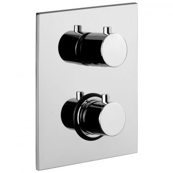 Tissino Parina Dual Handle 1 Outlet Thermostatic Shower Valve in Chrome - TPR-201-CP