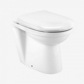 UK Bathrooms Essentials Amur Back to Wall Toilet