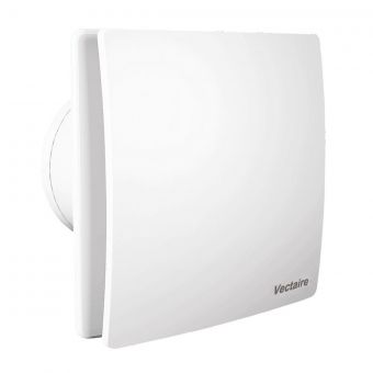 Vectaire Elegance Continuous Running Low Energy Extractor Fan White 160mm 160mm EL1003