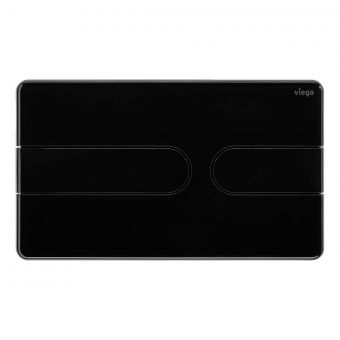 Viega Visign for Style 23 WC Flush Plate for Prevista in Polished Black - 773175