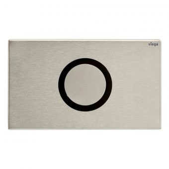 Viega Visign for Public 12 WC Flush Plate for Prevista in Brushed Stainless Steel - 774370