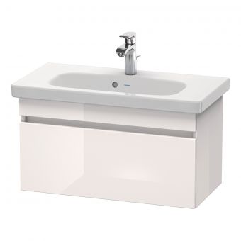 Duravit DuraStyle Compact 730mm One Drawer Vanity Unit in High Gloss White - DS639902222