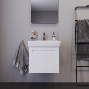 Duravit No.1 Wall-Mounted 540mm Vanity Unit with One Drawer in Matt White - N14281018180000