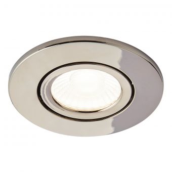 Forum Lighting Adjustable Firerated 5W LED Downlight in Black Chrome