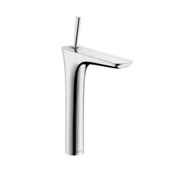 hansgrohe PuraVida Single Lever Basin Mixer 240 for Wash Bowls with Push Open waste in Chrome