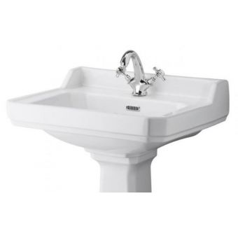 UK Bathrooms Essentials Premier 600mm Basin 1 Tap Hole