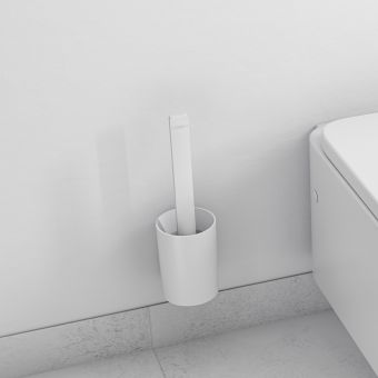 hansgrohe WallStoris Toilet Brush Holder in Matt White - 27927700