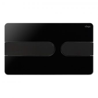 Viega Visign for Style 23 WC Flush Plate for Prevista in Polished Black and Matt Black - 773199