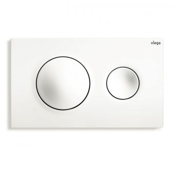 Viega Visign for Style 20 WC Flush Plate for Prevista in White Alpine - 773793