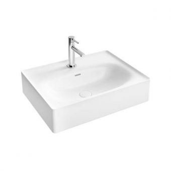 VitrA Equal Countertop Vanity Basin 600mm with 1 Tap Hole in White