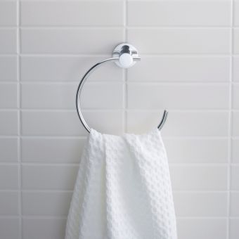 Duravit D-Code Towel Ring in Chrome - 0099211000