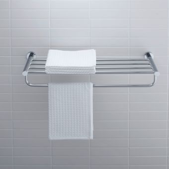 Duravit D-Code Towel Shelf in Chrome - 0099251000