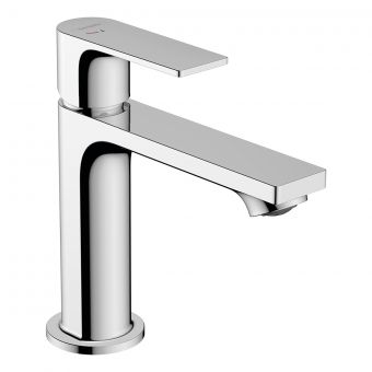 hansgrohe Rebris E Single Lever Basin Mixer 110 CoolStart with Metal Pop-up Waste Set in Chrome