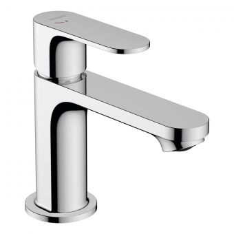 hansgrohe Rebris S Single Lever Basin Mixer 80 CoolStart with Pop-up Waste Set in Chrome