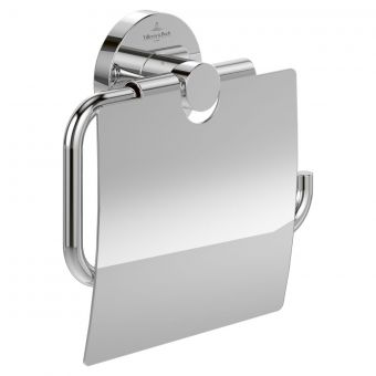 Villeroy & Boch Elements Tender Toilet Roll Holder with Cover in Chrome - TVA15101300061