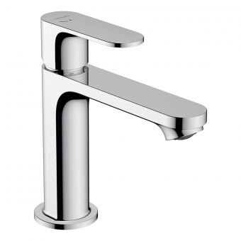 hansgrohe Rebris S Single Lever Basin Mixer 110 CoolStart with Metal Pop-up Waste Set in Chrome