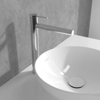 Villeroy and Boch Loop and Friends Tall Single Lever Basin Mixer in Chrome - TVW10610615361