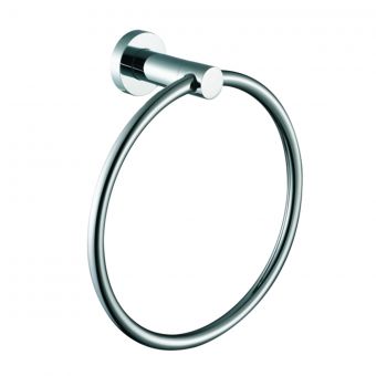 The White Space Capita Towel Ring in Chrome