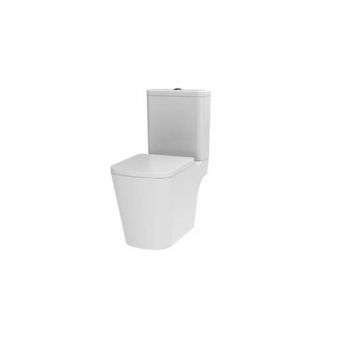 The White Space Anon Close Coupled Toilet Open Back with Soft Close Seat