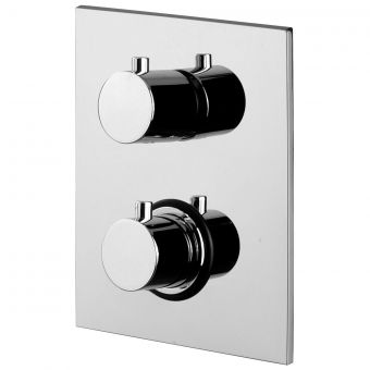 Tissino Parina Dual Handle 2 Outlet Thermostatic Shower Valve in Chrome - TPR-202-CP