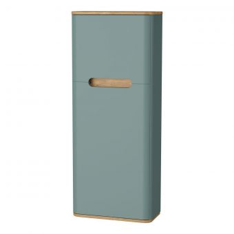 VitrA Sento Compact Tall Bathroom Cupboard with Right-Hand Hinges in Matt Fjord Green - 66156